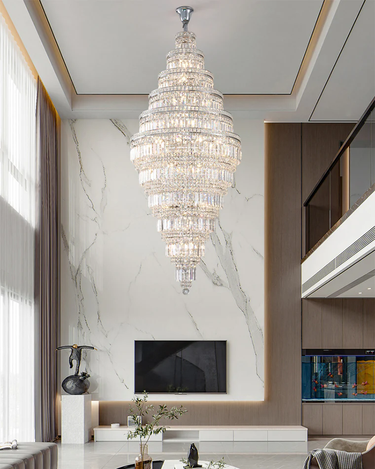 WOMO Large Tiered Crystal Chandelier-WM2389 - Image 4