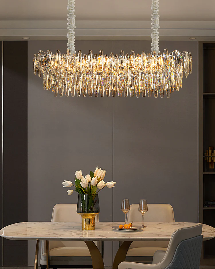 WOMO Tiered Crystal Chandelier-WM3035 - Image 3