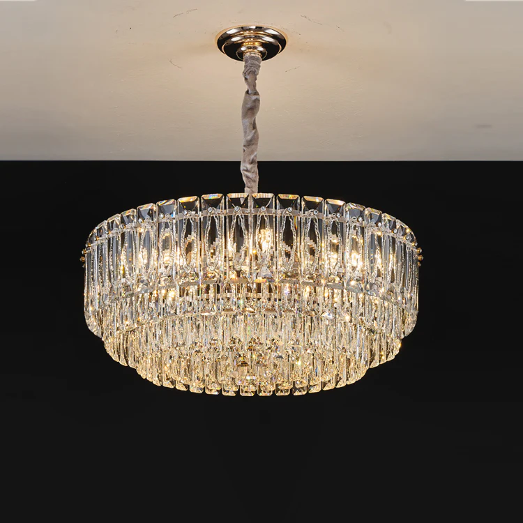 WOMO Tiered Crystal Chandelier-WM3038 - Image 11