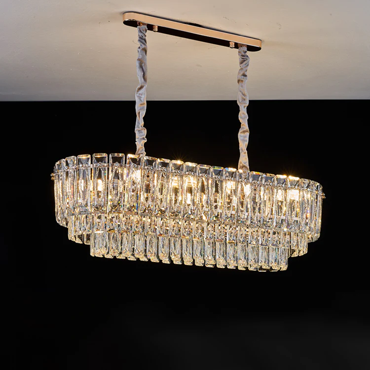 WOMO Tiered Crystal Chandelier-WM3038 - Image 13