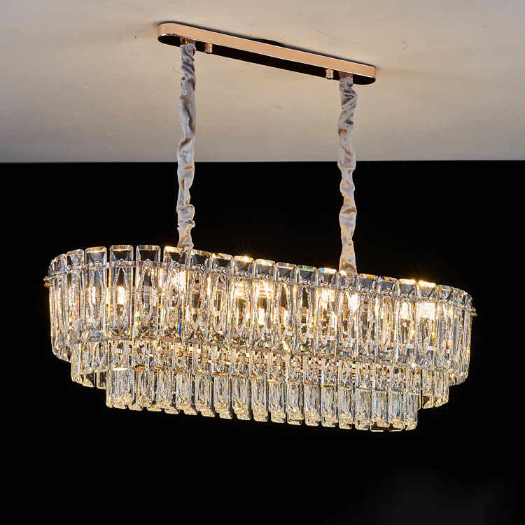 WOMO Tiered Crystal Chandelier-WM3038 - Image 14