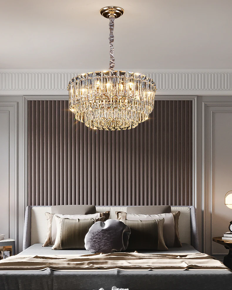 WOMO Tiered Crystal Chandelier-WM3038 - Image 2
