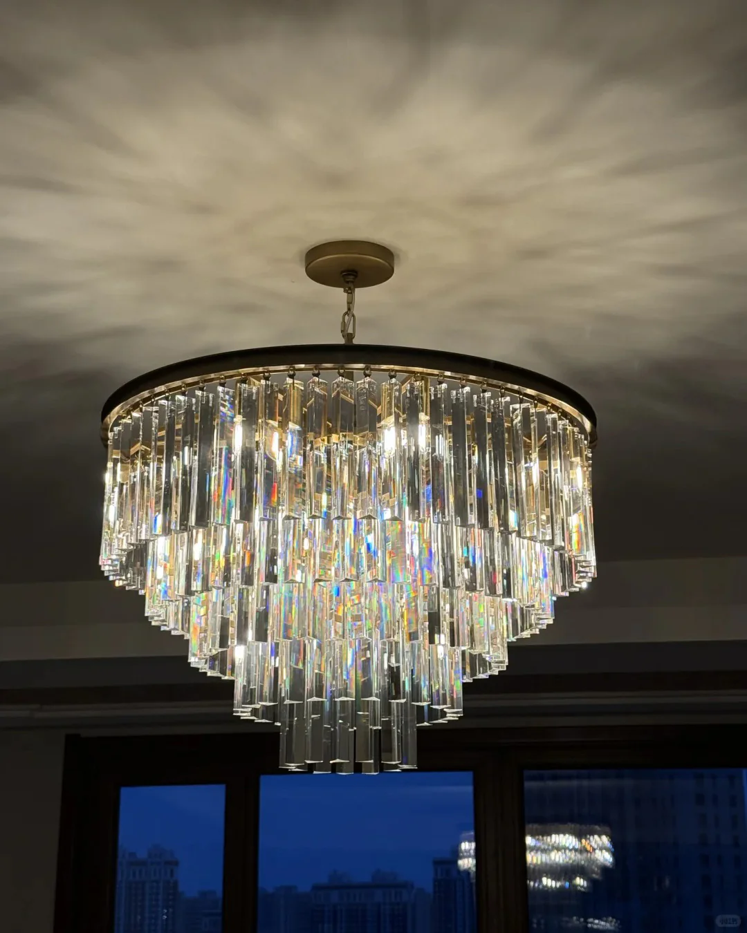 WOMO Tiered Crystal Prism Chandelier-WM2790 - Image 13