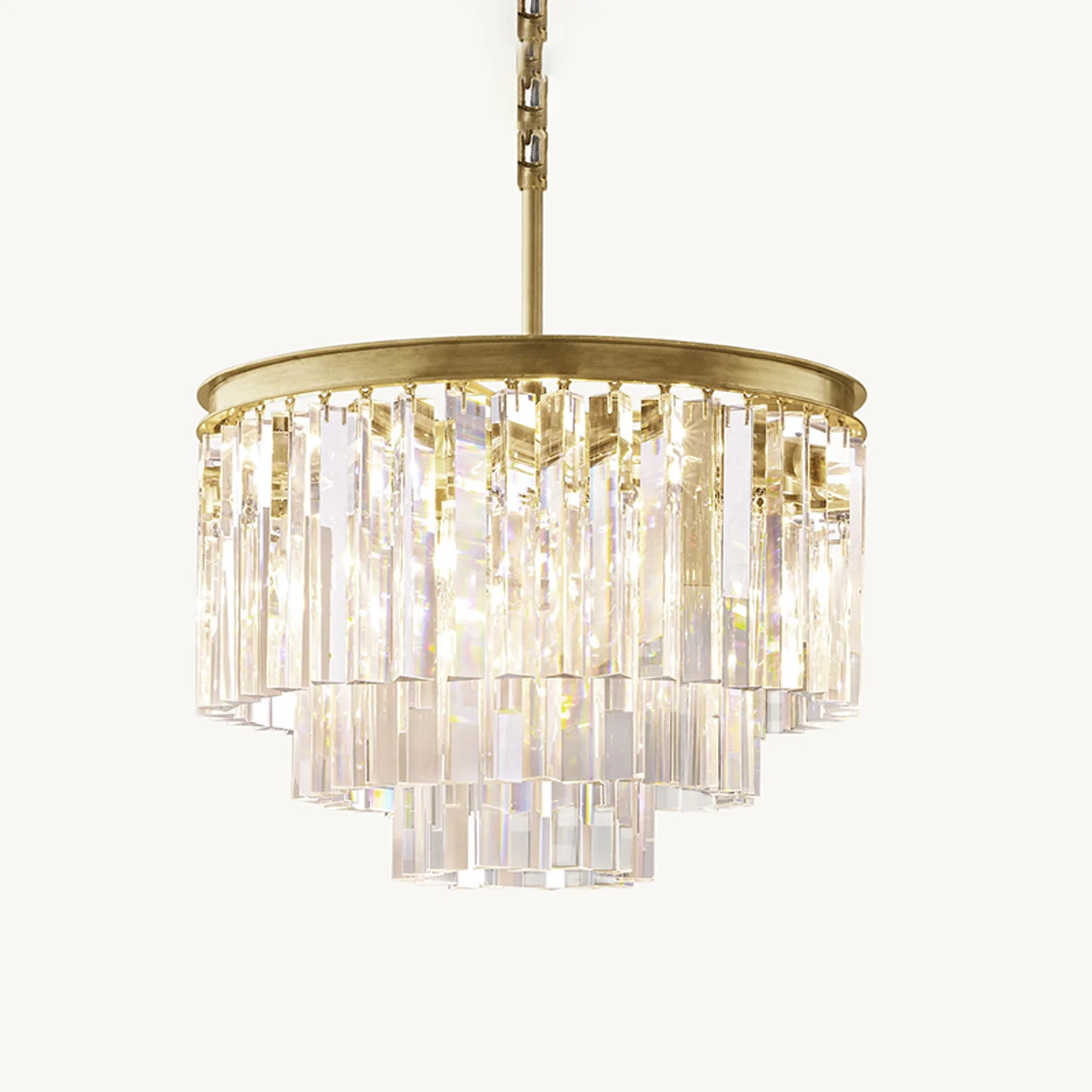 WOMO Tiered Crystal Prism Chandelier-WM2790 - Image 22