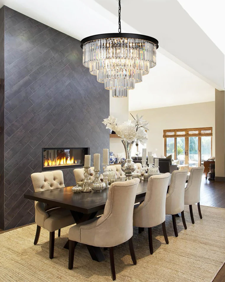 WOMO Tiered Crystal Prism Chandelier-WM2790 - Image 7
