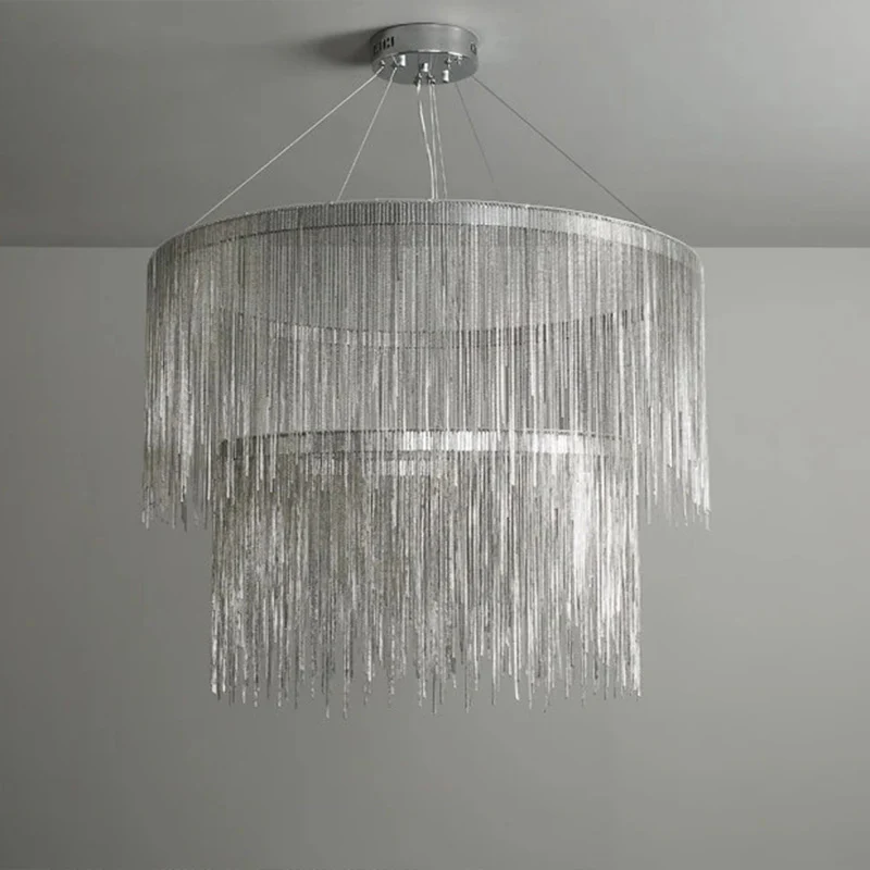 WOMO Tiered Fringe Chandelier-WM2062c - Image 23