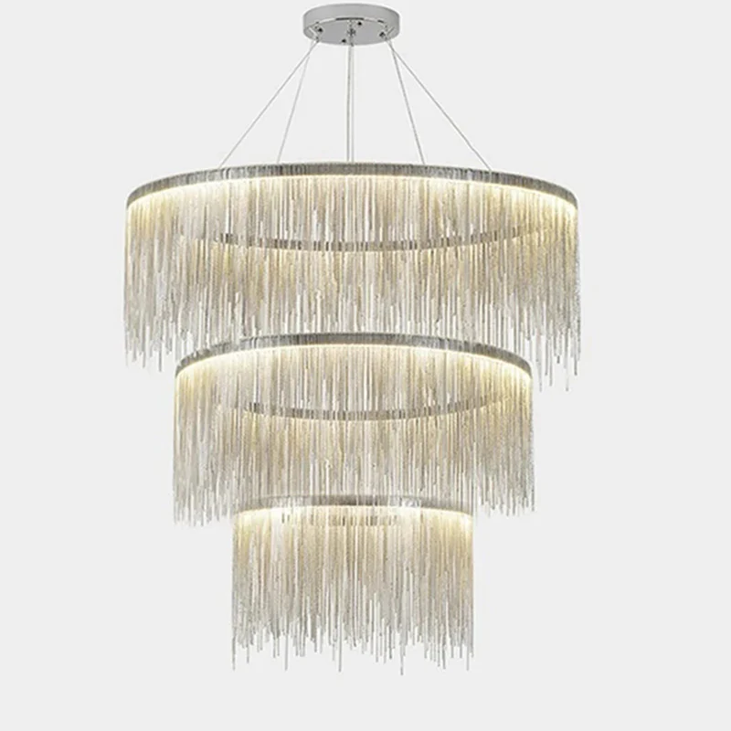 WOMO Tiered Fringe Chandelier-WM2062c - Image 25