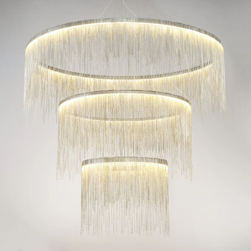 WOMO Tiered Fringe Chandelier-WM2062c - Image 27