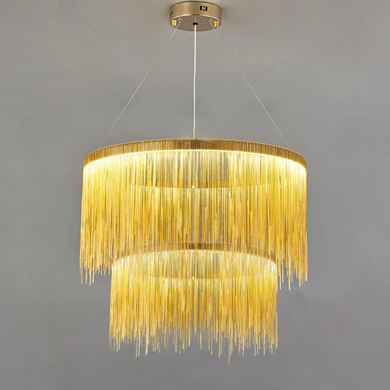 WOMO Tiered Fringe Chandelier-WM2062c - Image 31