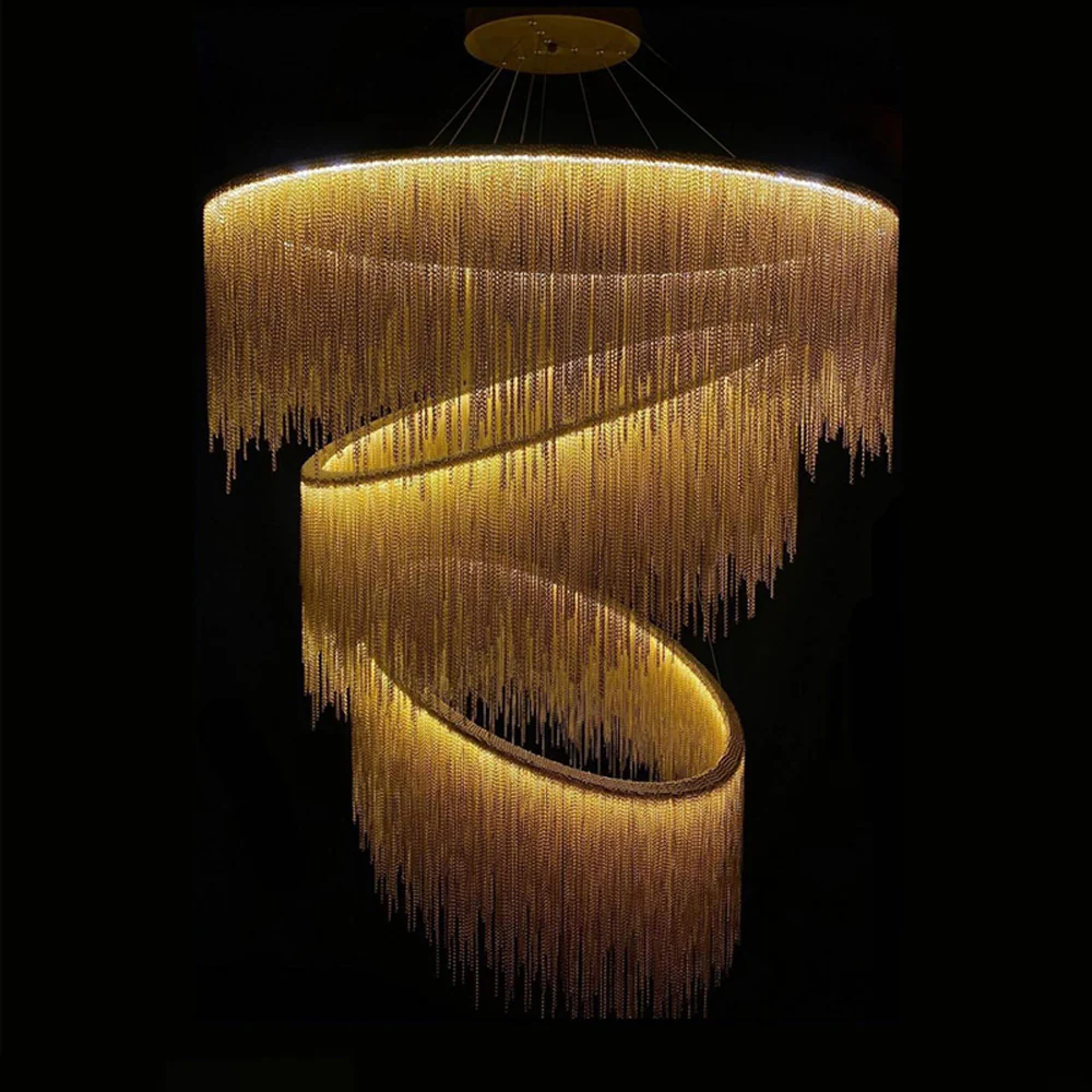 WOMO Tiered Fringe Chandelier-WM2062c - Image 35
