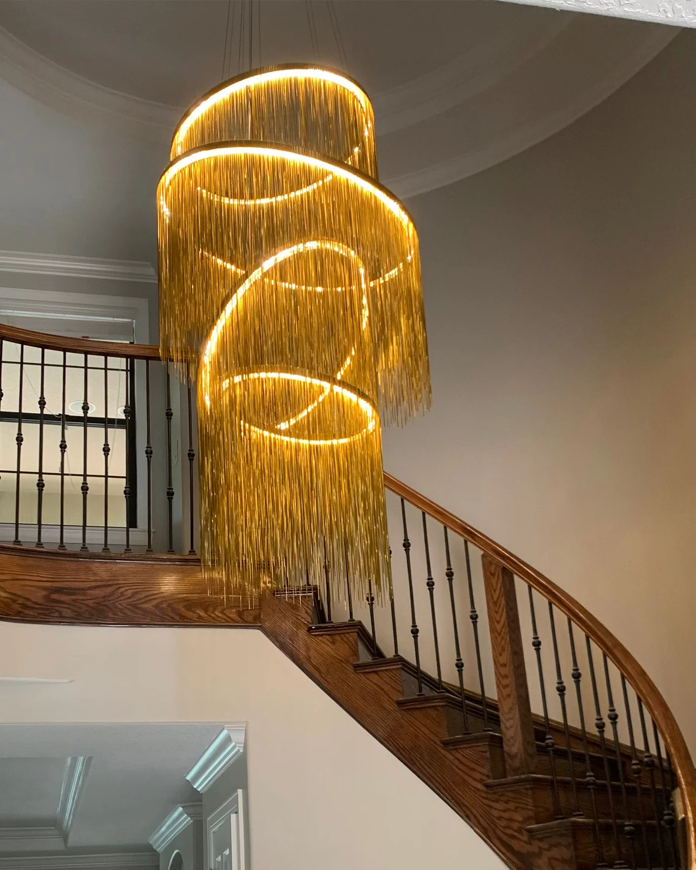 WOMO Tiered Fringe Chandelier-WM2062c - Image 4