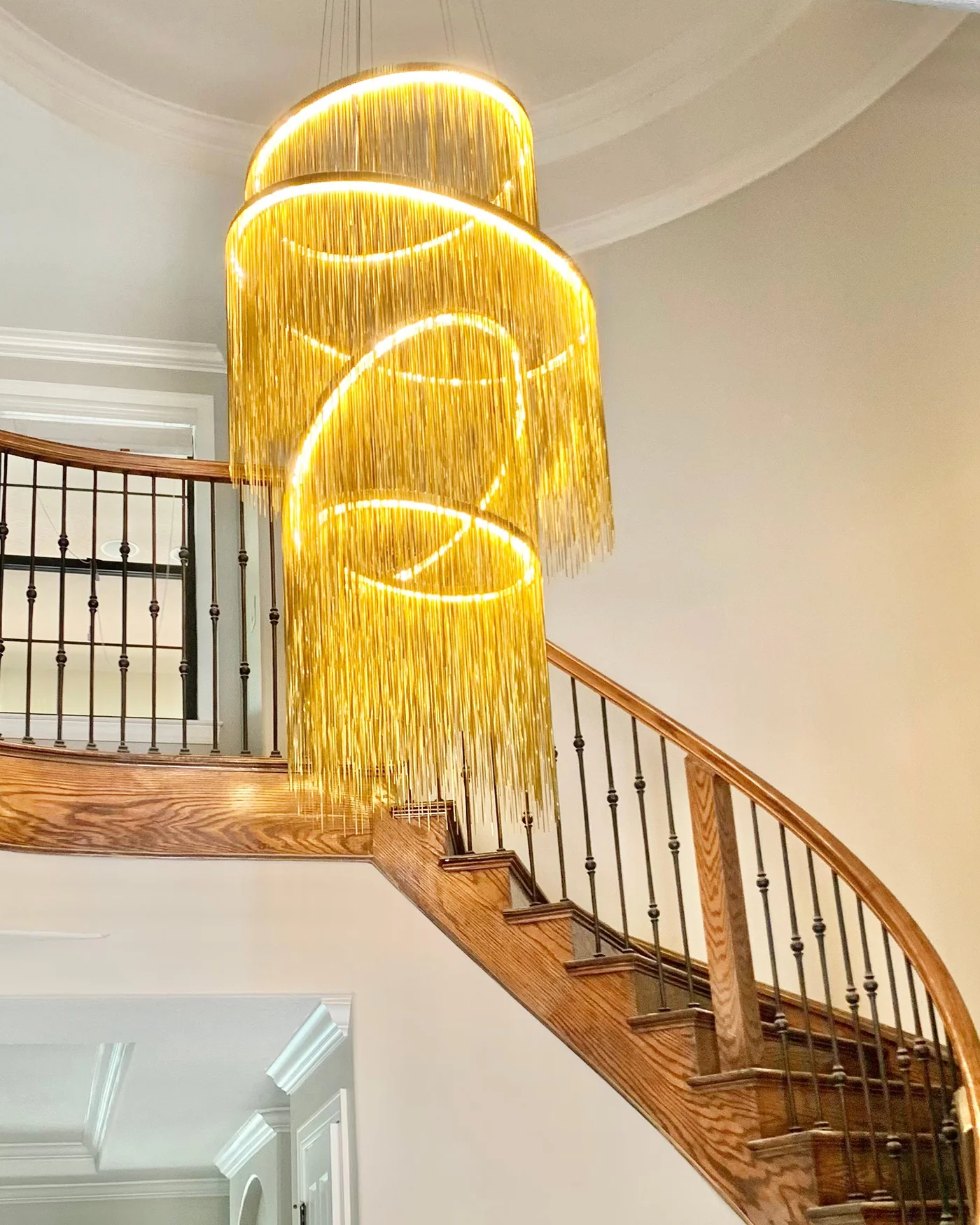 WOMO Tiered Fringe Chandelier-WM2062c - Image 5