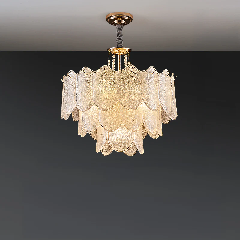 WOMO Tiered Glass Chandelier-WM3033 - Image 10