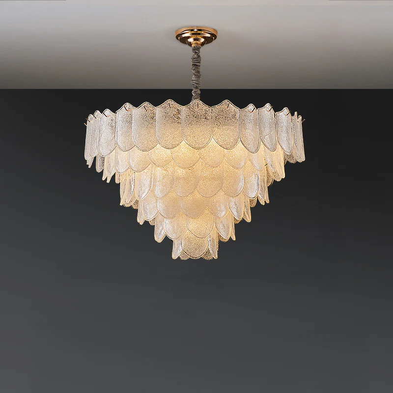 WOMO Tiered Glass Chandelier-WM3033 - Image 11