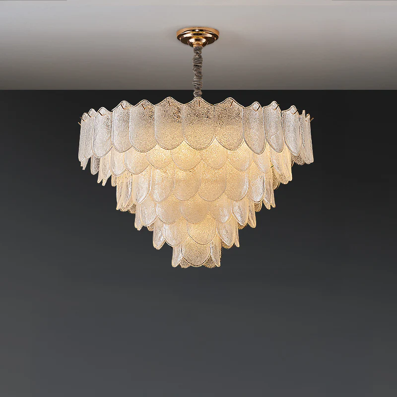 WOMO Tiered Glass Chandelier-WM3033 - Image 12