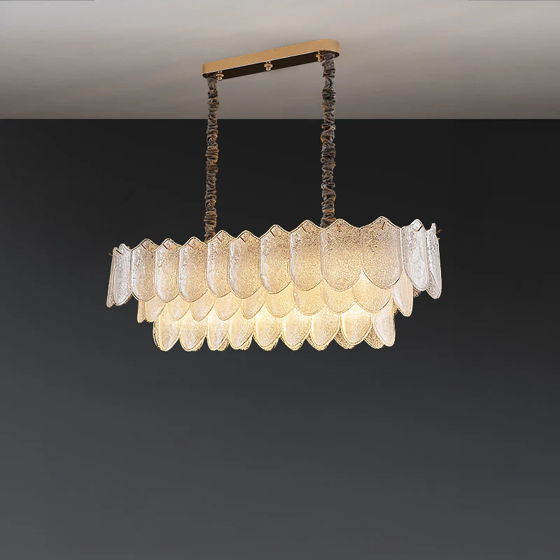 WOMO Tiered Glass Chandelier-WM3033 - Image 13