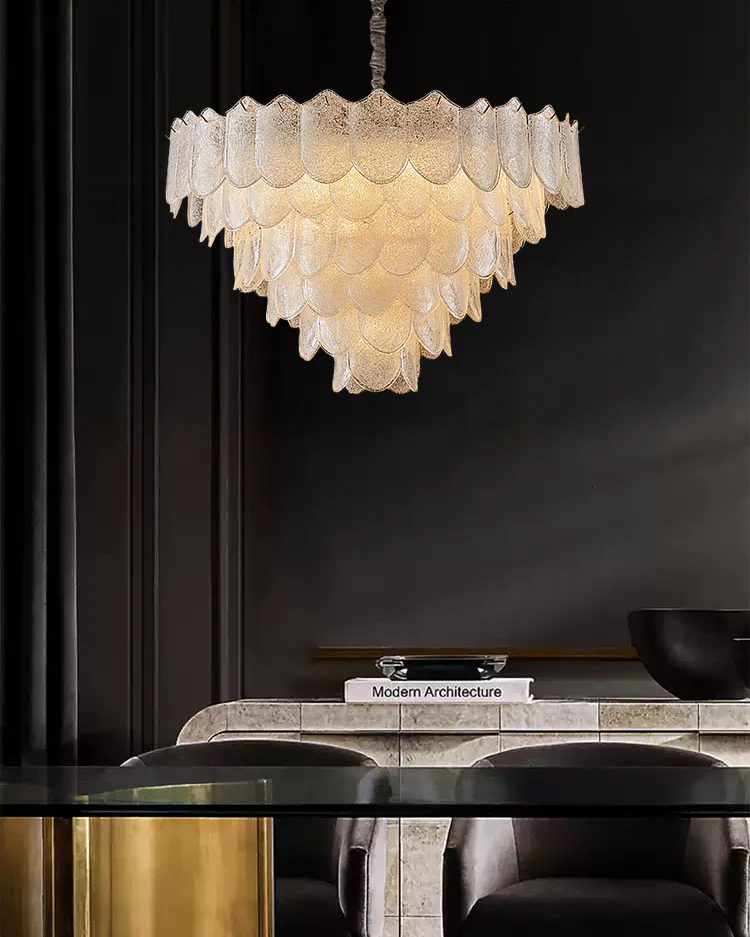 WOMO Tiered Glass Chandelier-WM3033 - Image 2