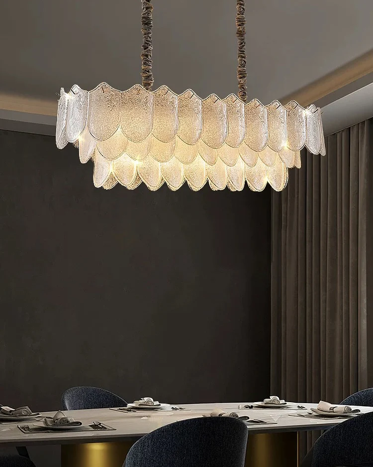 WOMO Tiered Glass Chandelier-WM3033 - Image 5