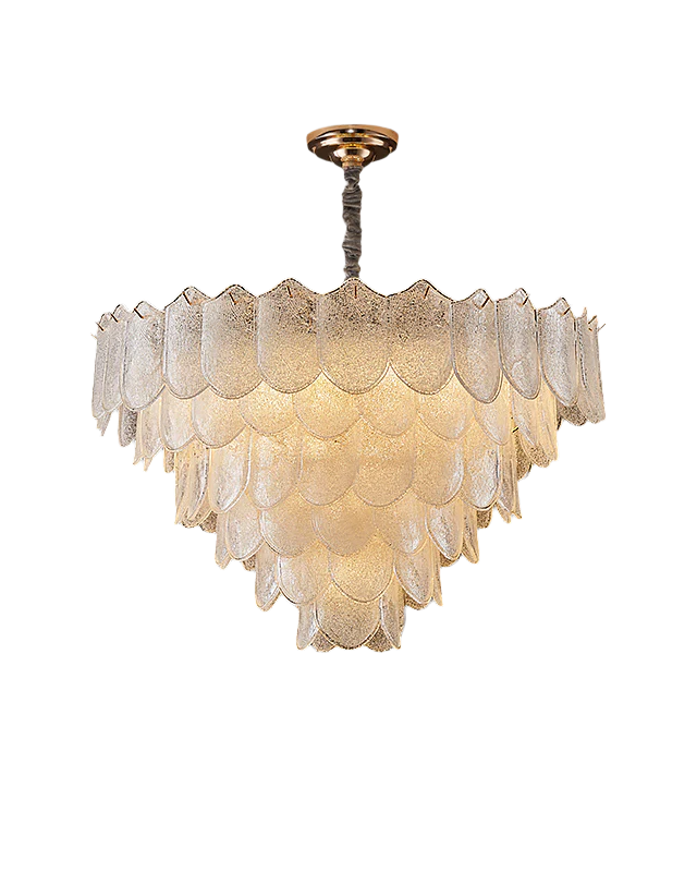 WOMO Tiered Glass Chandelier-WM3033 - Image 7