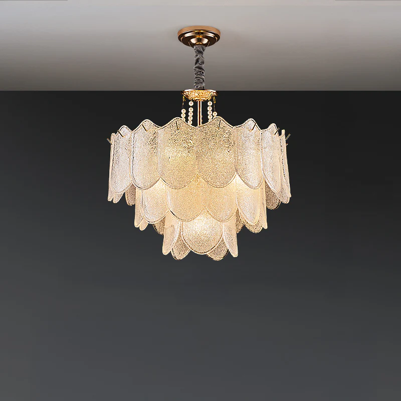 WOMO Tiered Glass Chandelier-WM3033 - Image 9