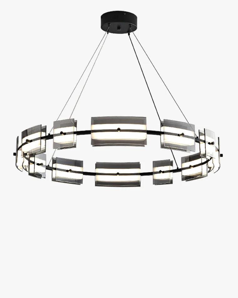 WOMO Modern Tiered Glass Chandelier-WM2220 - Image 14