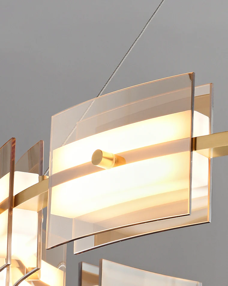 WOMO Modern Tiered Glass Chandelier-WM2220 - Image 16