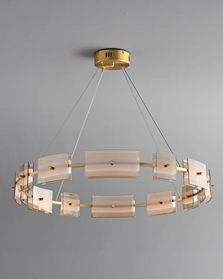 WOMO Modern Tiered Glass Chandelier-WM2220 - Image 17