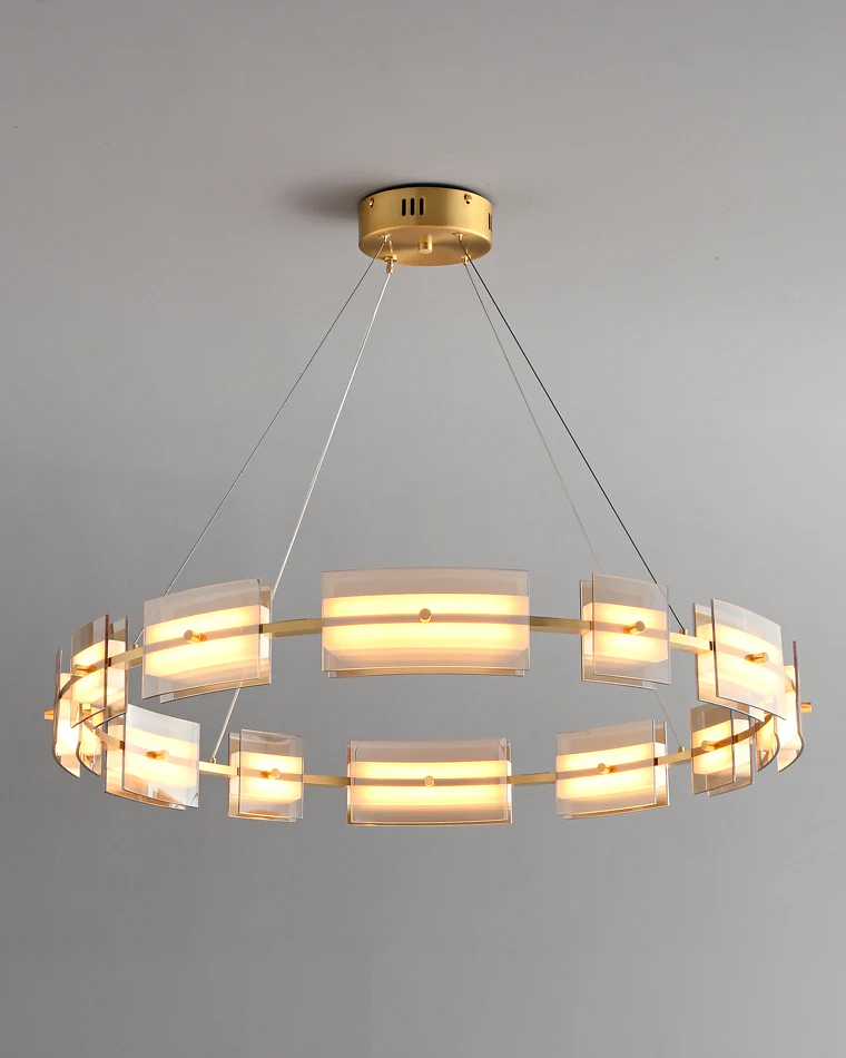 WOMO Modern Tiered Glass Chandelier-WM2220 - Image 18