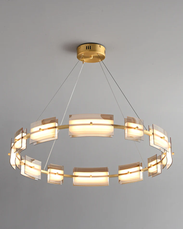 WOMO Modern Tiered Glass Chandelier-WM2220 - Image 20