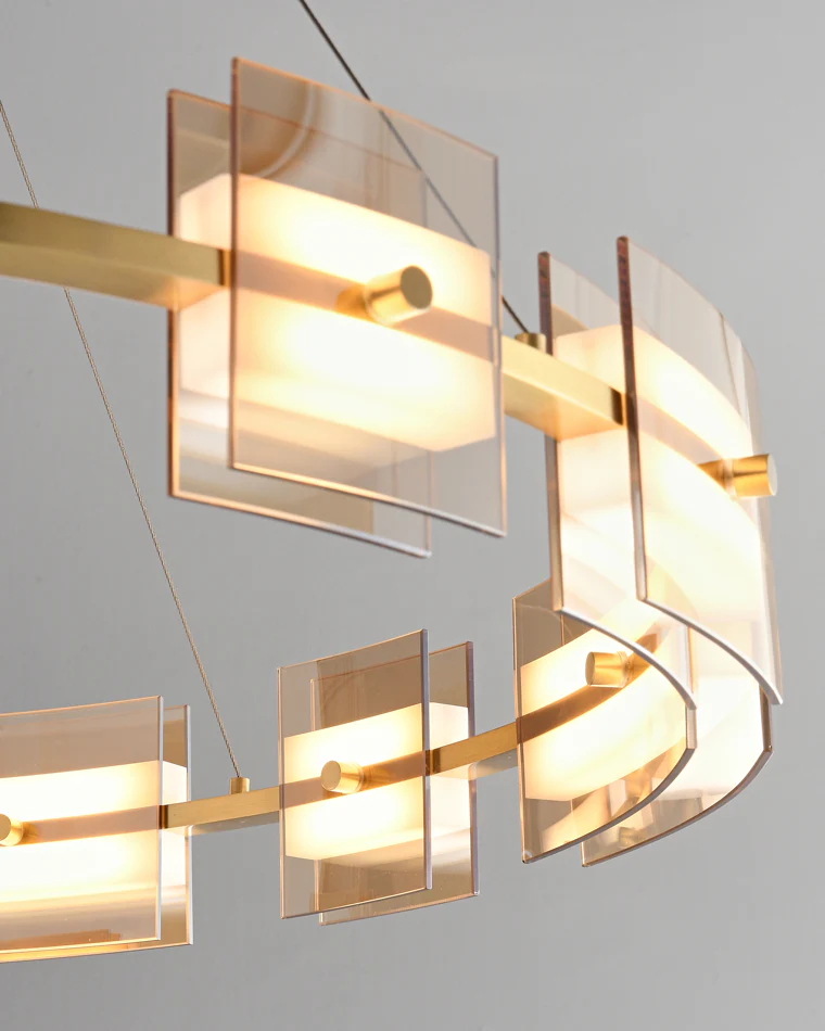WOMO Modern Tiered Glass Chandelier-WM2220 - Image 23
