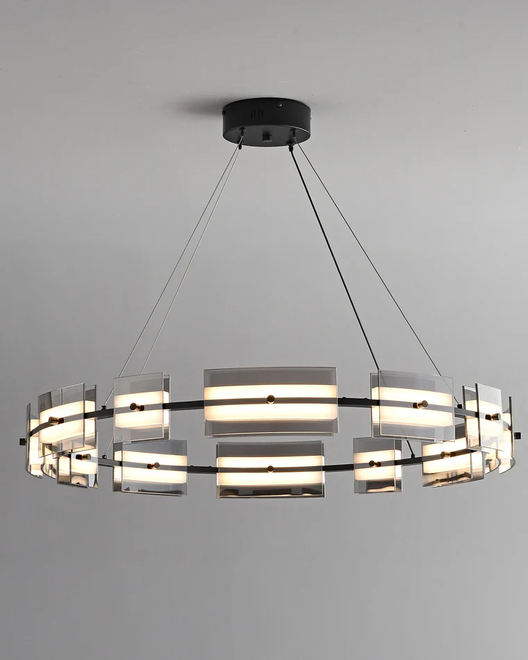 WOMO Modern Tiered Glass Chandelier-WM2220 - Image 31