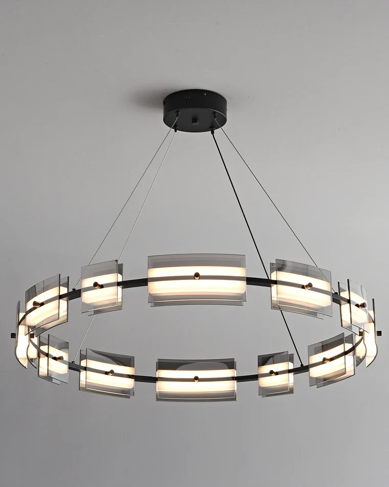 WOMO Modern Tiered Glass Chandelier-WM2220 - Image 32
