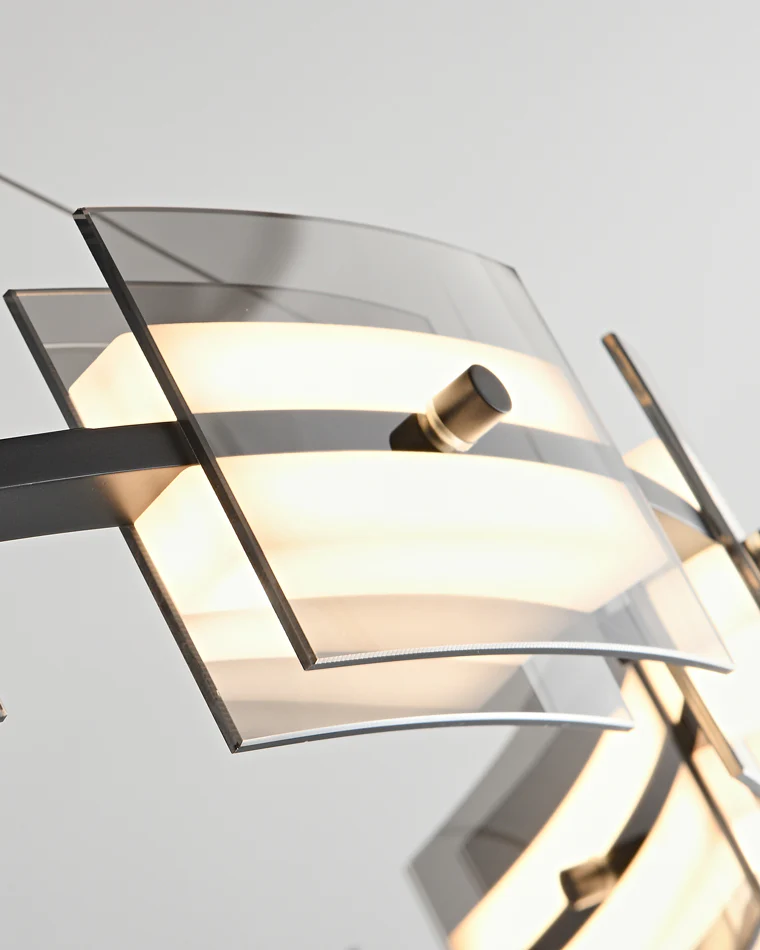 WOMO Modern Tiered Glass Chandelier-WM2220 - Image 38