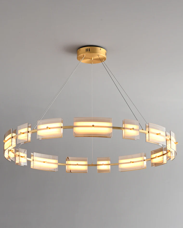 WOMO Modern Tiered Glass Chandelier-WM2220 - Image 41
