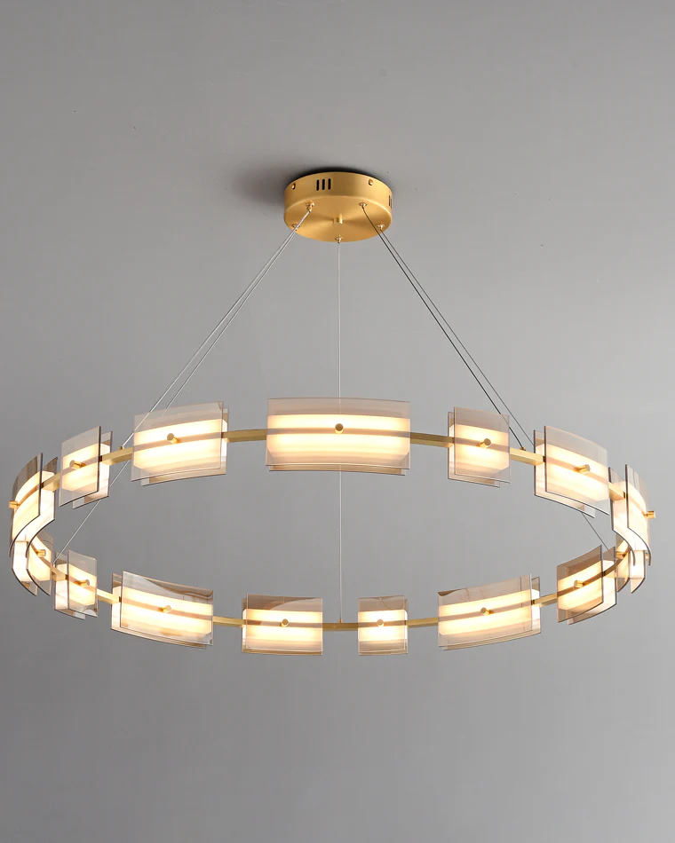 WOMO Modern Tiered Glass Chandelier-WM2220 - Image 42
