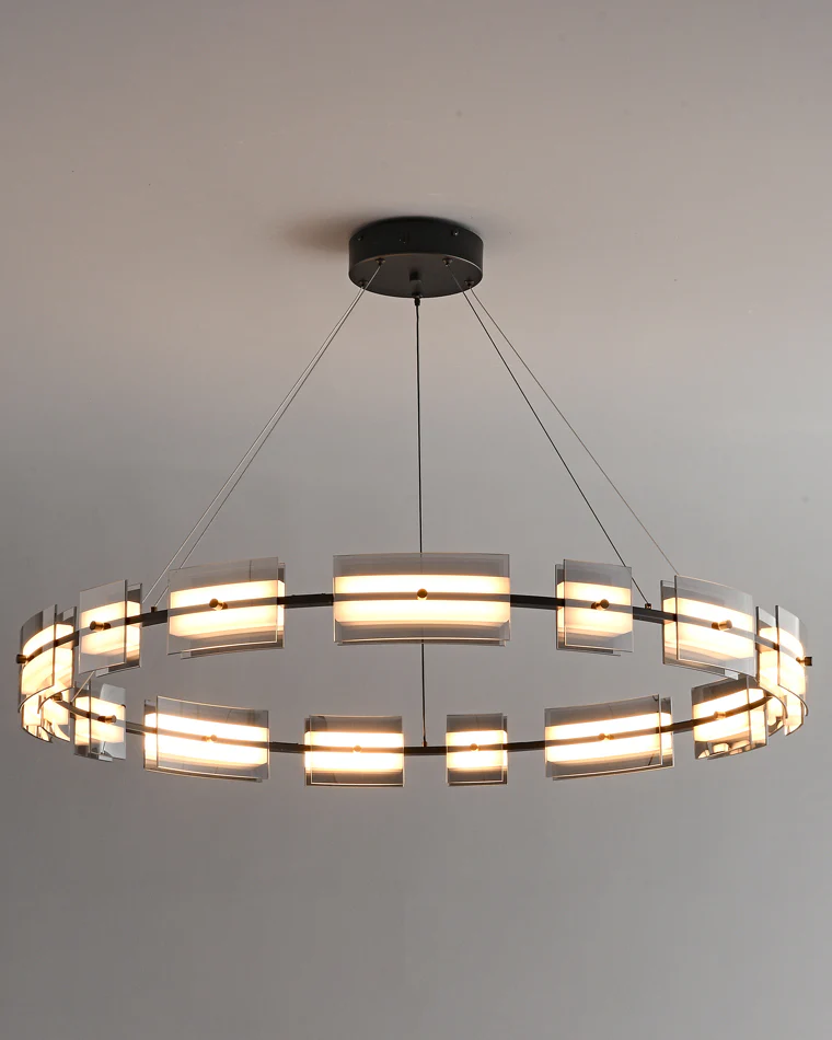 WOMO Modern Tiered Glass Chandelier-WM2220 - Image 44
