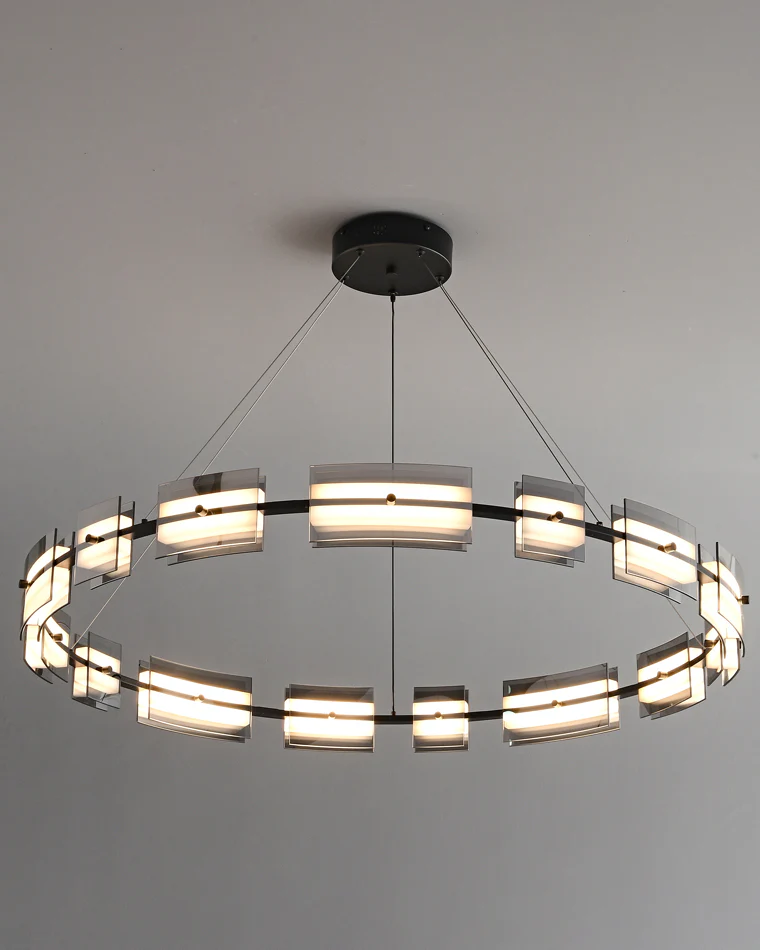 WOMO Modern Tiered Glass Chandelier-WM2220 - Image 45
