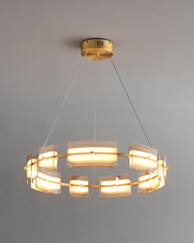 WOMO Modern Tiered Glass Chandelier-WM2220 - Image 47
