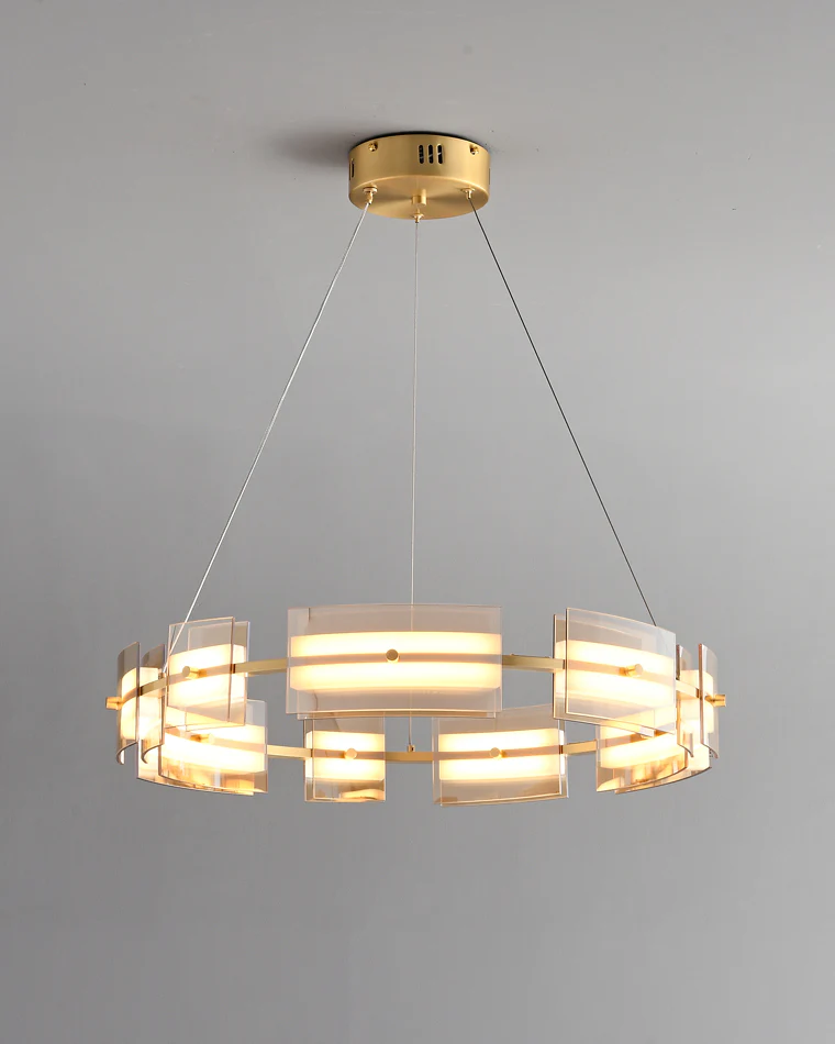 WOMO Modern Tiered Glass Chandelier-WM2220 - Image 49