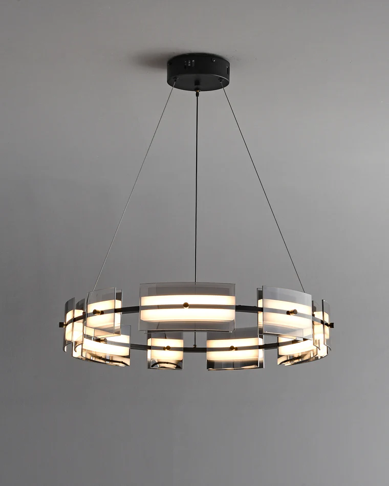 WOMO Modern Tiered Glass Chandelier-WM2220 - Image 50