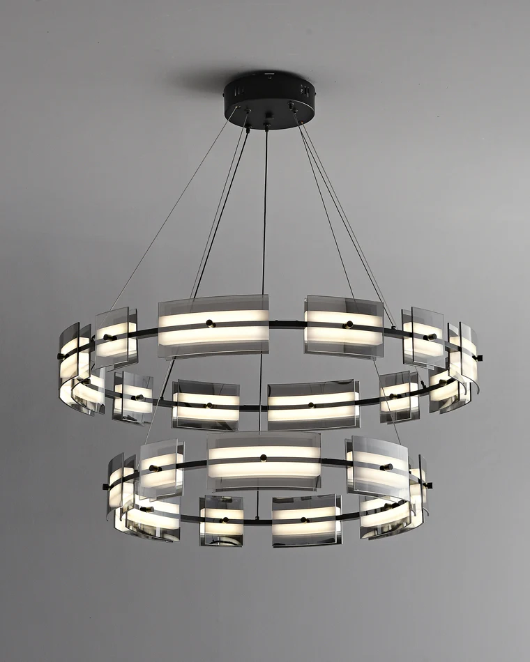 WOMO Modern Tiered Glass Chandelier-WM2220 - Image 53