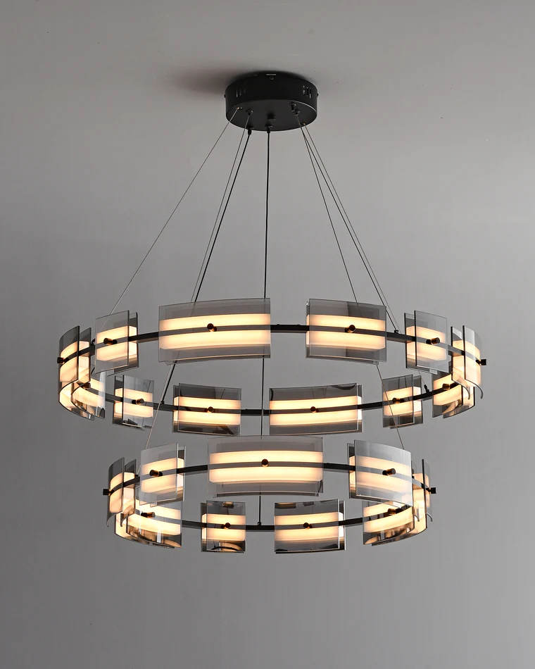 WOMO Modern Tiered Glass Chandelier-WM2220 - Image 54