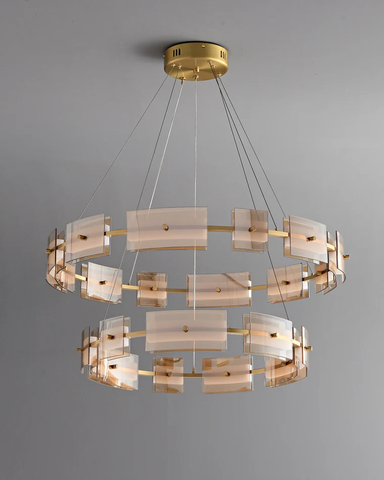 WOMO Modern Tiered Glass Chandelier-WM2220 - Image 58
