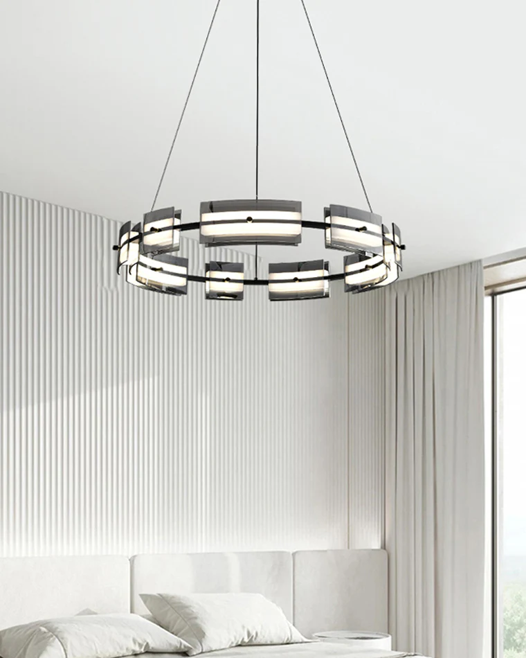 WOMO Modern Tiered Glass Chandelier-WM2220 - Image 6