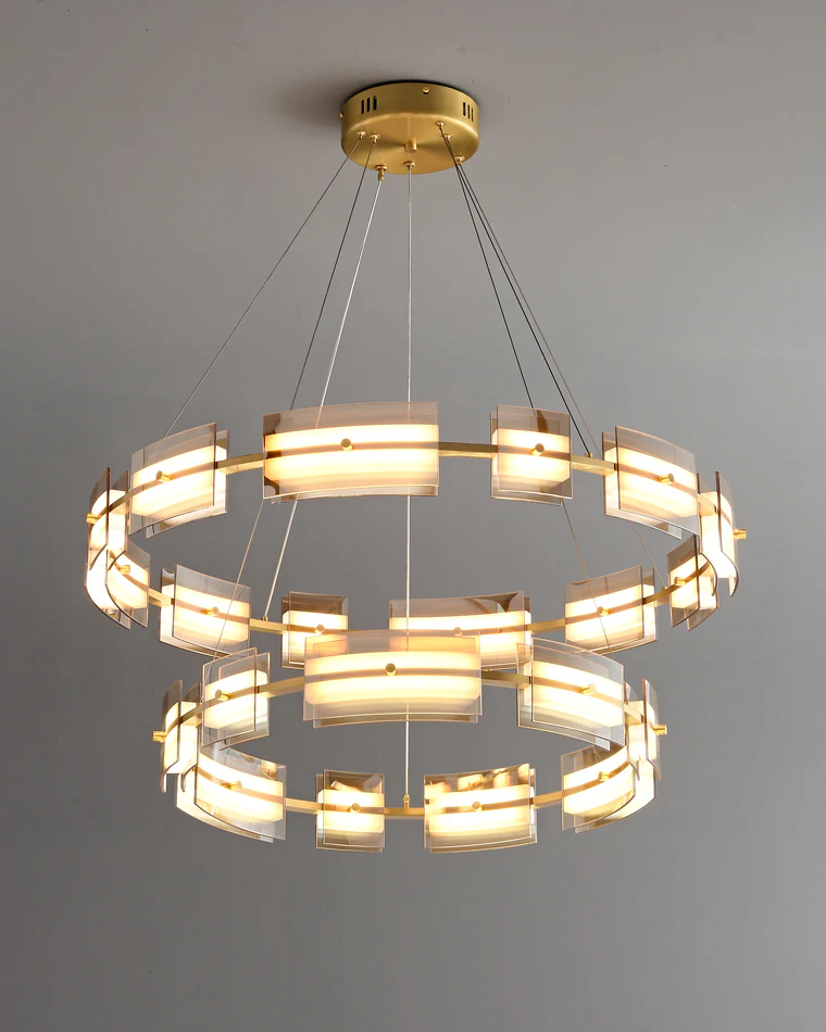 WOMO Modern Tiered Glass Chandelier-WM2220 - Image 60
