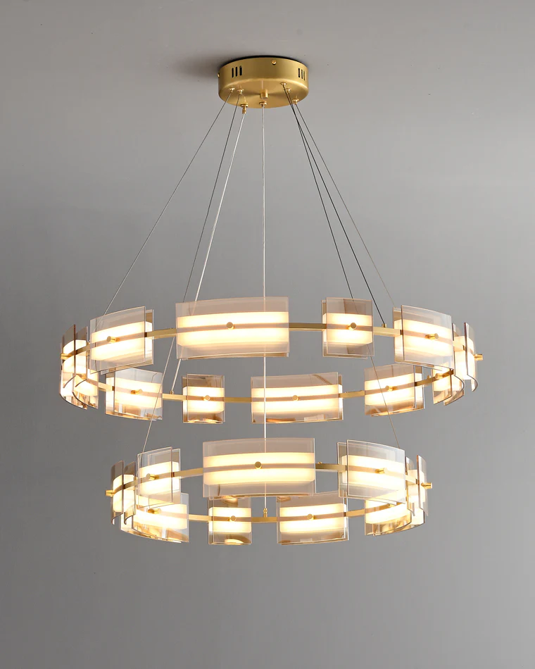 WOMO Modern Tiered Glass Chandelier-WM2220 - Image 61