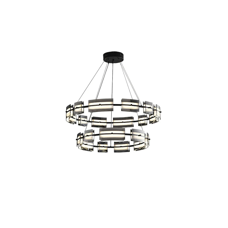 WOMO Modern Tiered Glass Chandelier-WM2220 - Image 71