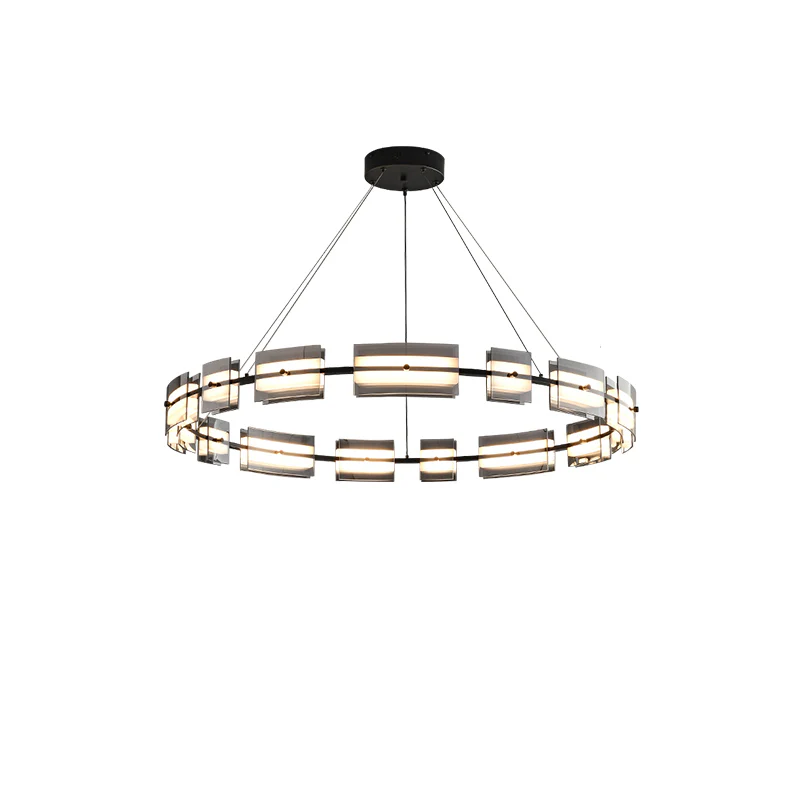 WOMO Modern Tiered Glass Chandelier-WM2220 - Image 73