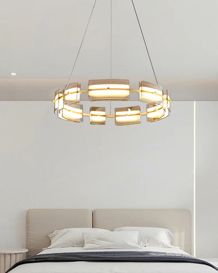 WOMO Modern Tiered Glass Chandelier-WM2220 - Image 9