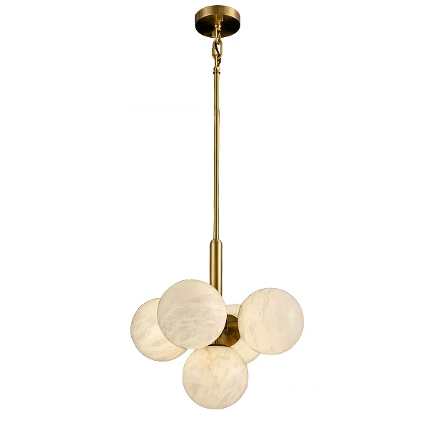 WOMO Tiered Alabaster Globe Chandelier-WM2867 - Image 6